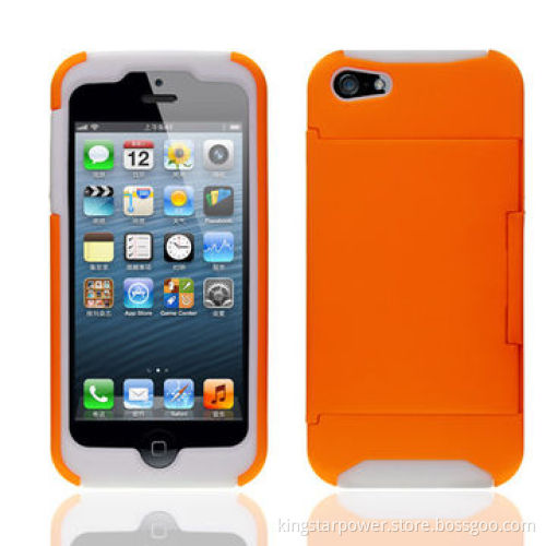 Hybrid Phone Case for iPhone 6, with ID Cash Credit Card Slots